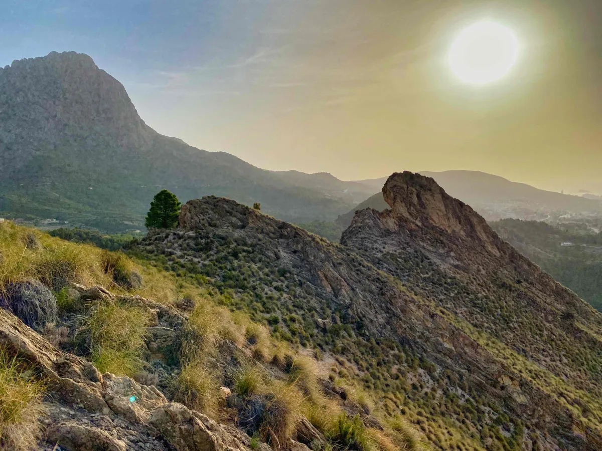 Nice views from initial sections of El Realet Ridge